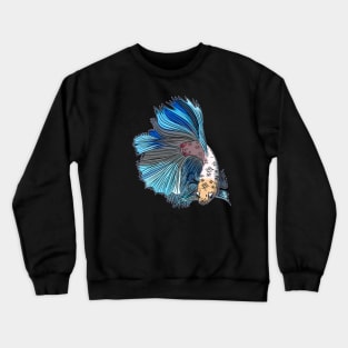 blue sea ornamental fish Crewneck Sweatshirt